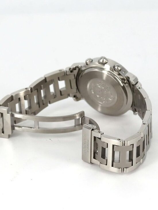Hermes Clipper Chronograph SS Quartz Watch